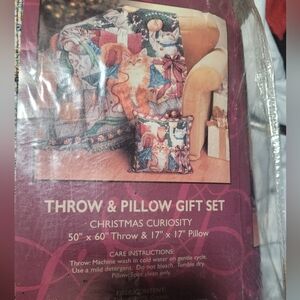 Christmas Curiosity Throw & Pillow Gift Set